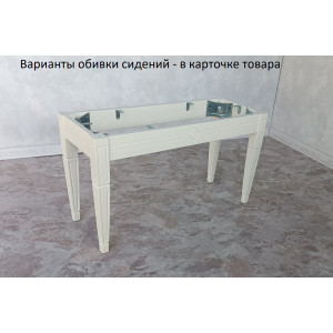 Банкетка 80см,  светлый беж 1013  (эмаль, лак)  тип В (Рим)