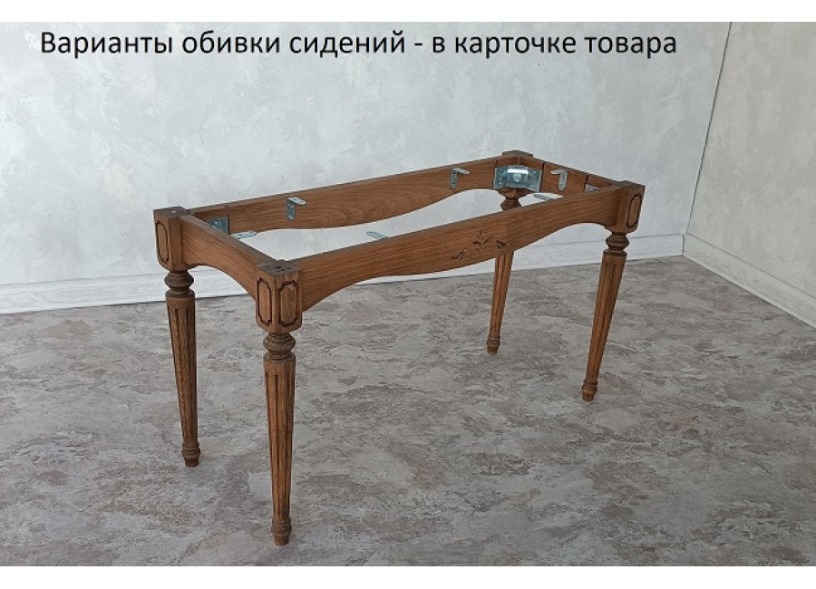 Банкетка 80см,  орех светлый(масло)  тип В (Неаполь)